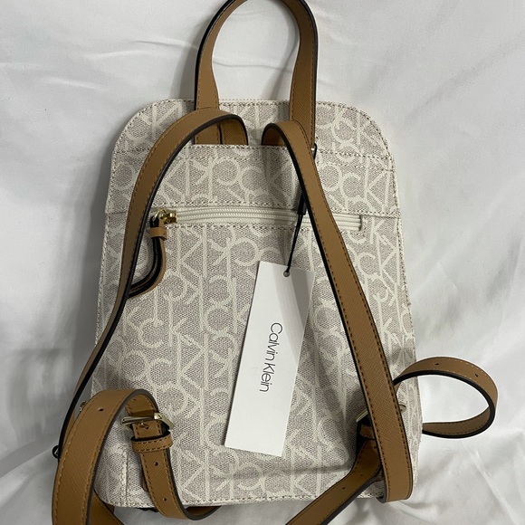 Calvin Klein backpack. Tan. Never used. With tags. - Picture 3 of 13